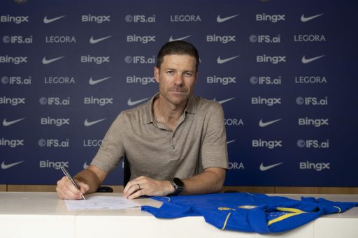 Xabi Alonso at Chelsea Training Ground