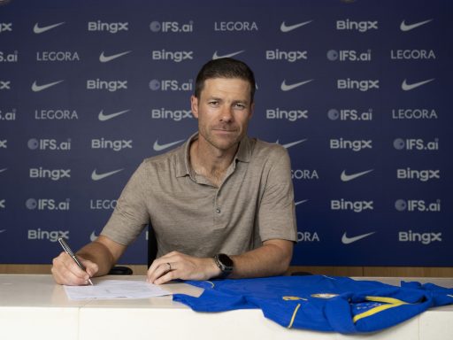 Xabi Alonso at Chelsea Training Ground