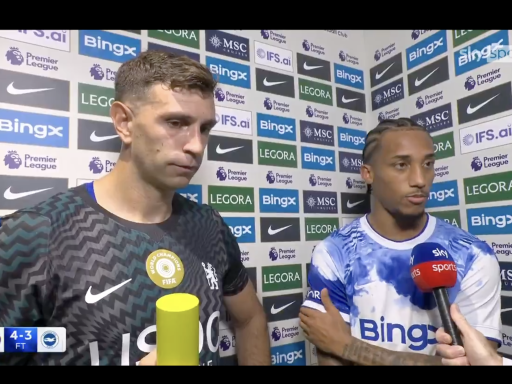 Emi Martinez and Joao Pedro speak after Chelsea's win