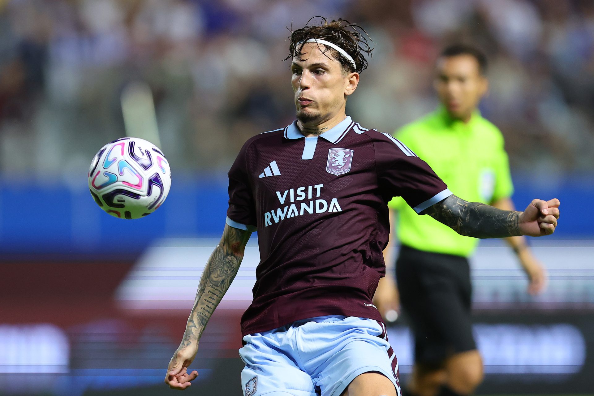 Alejandro Garnacho of Aston Villa in action during the pre-season friendly match between Aston Villa and BG Pathum United
