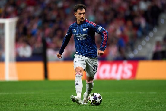 Martin Zubimendi of Arsenal in action during the UEFA Champions League 2025/26 Semi Final