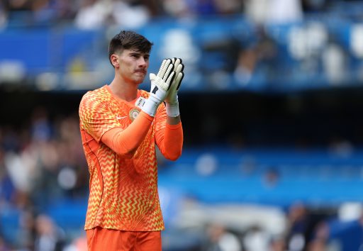 Mike Penders of Chelsea reacts during the pre-season friendly match between Chelsea and Real Sociedad