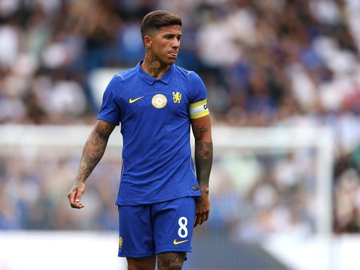 Enzo Fernandez of Chelsea reacts during the pre-season friendly match between Chelsea and Real Sociedad