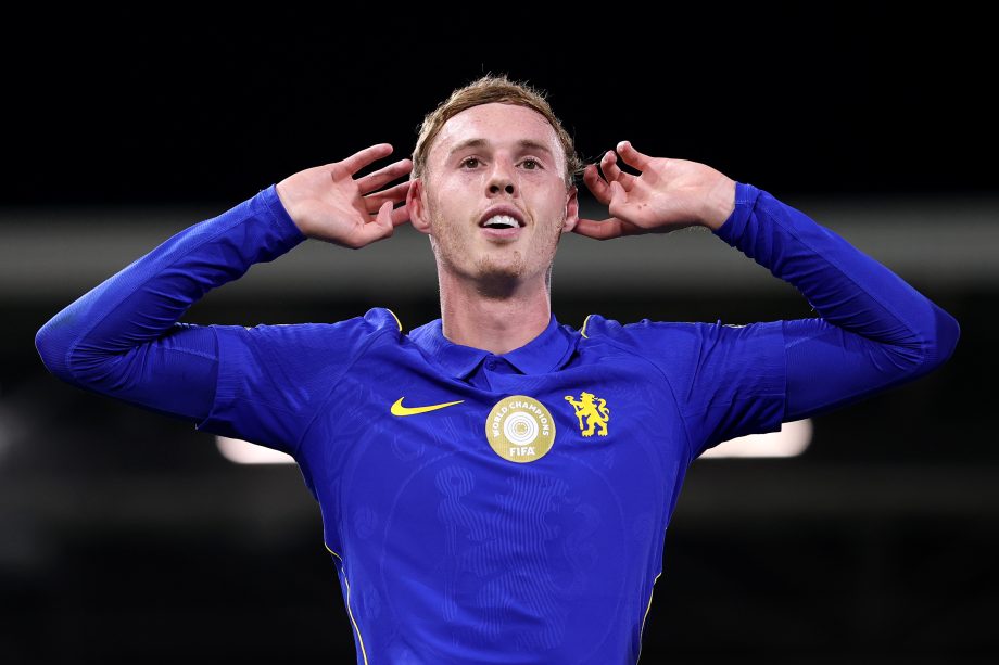 Cole Palmer of Chelsea celebrates scoring