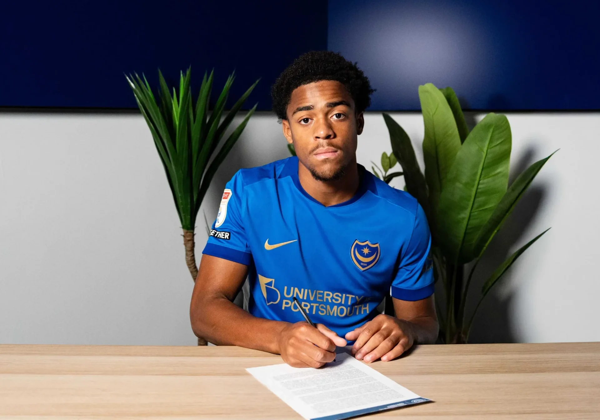 Ryan Kavuma-McQueen signs for Portsmouth on loan.