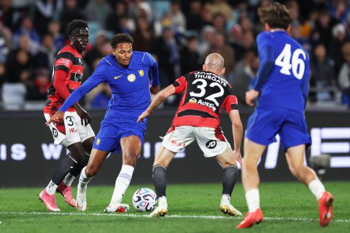Omari Kellyman of Chelsea during the Sydney Super Cup match between Western Sydney Wanderers and Chelsea