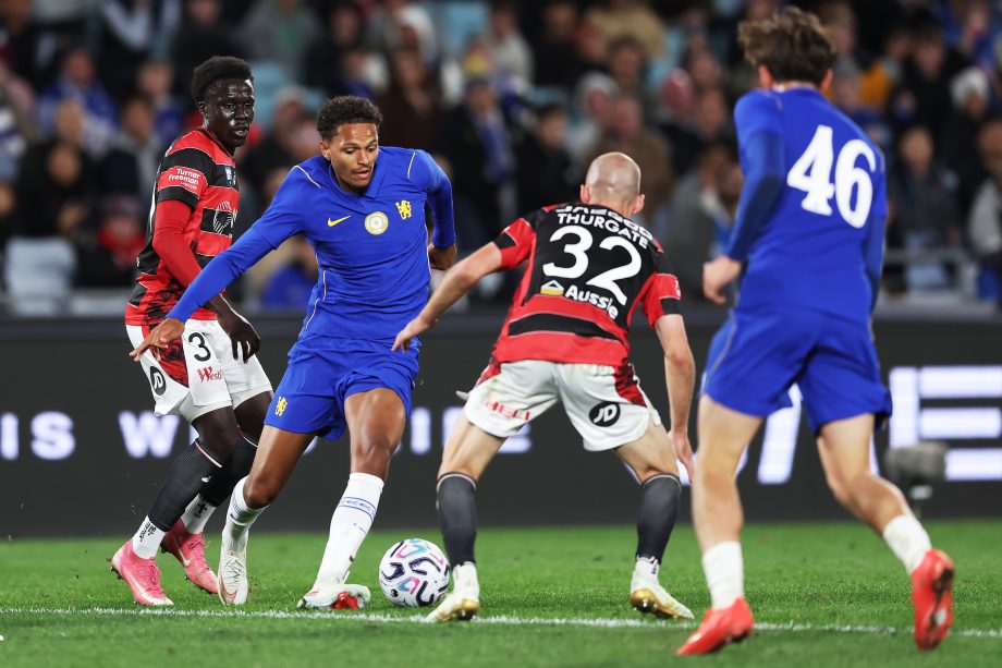 Omari Kellyman of Chelsea during the Sydney Super Cup match between Western Sydney Wanderers and Chelsea