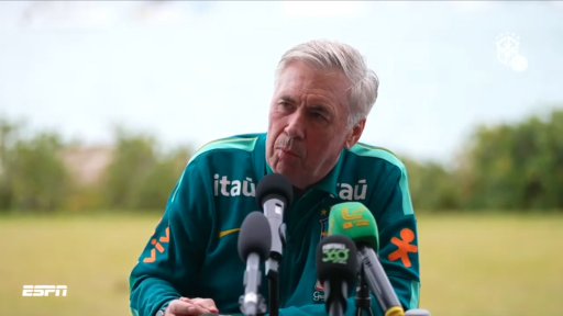 Carlo Ancelotti speaks to the media