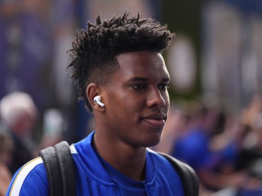 Estevao arrives for Chelsea game