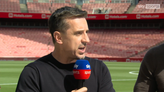 Gary Neville speaking on Sky Sports