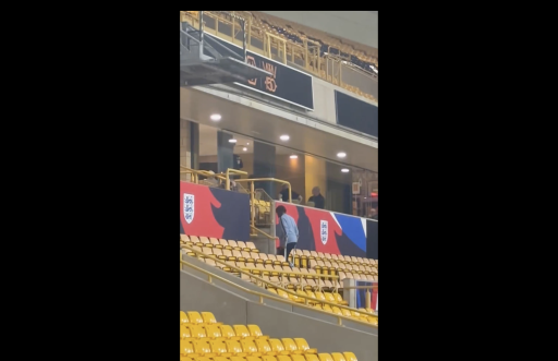 Jamie Gittens limps out of the stadium