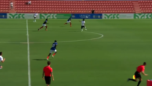 Shim Mheuka scoring against France