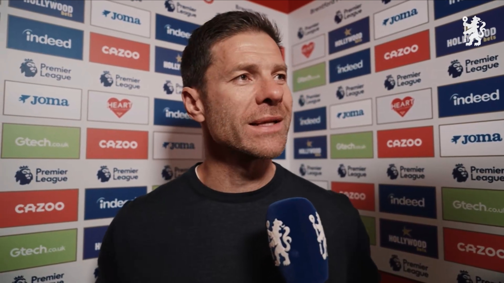 Xabi Alonso in a press conference