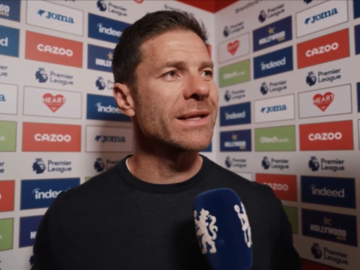 Xabi Alonso in a press conference