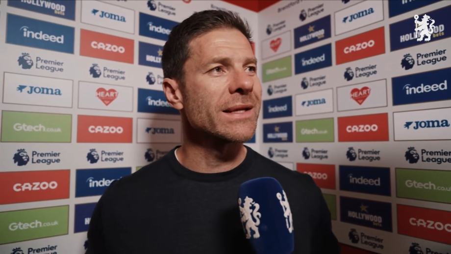 Xabi Alonso in a press conference