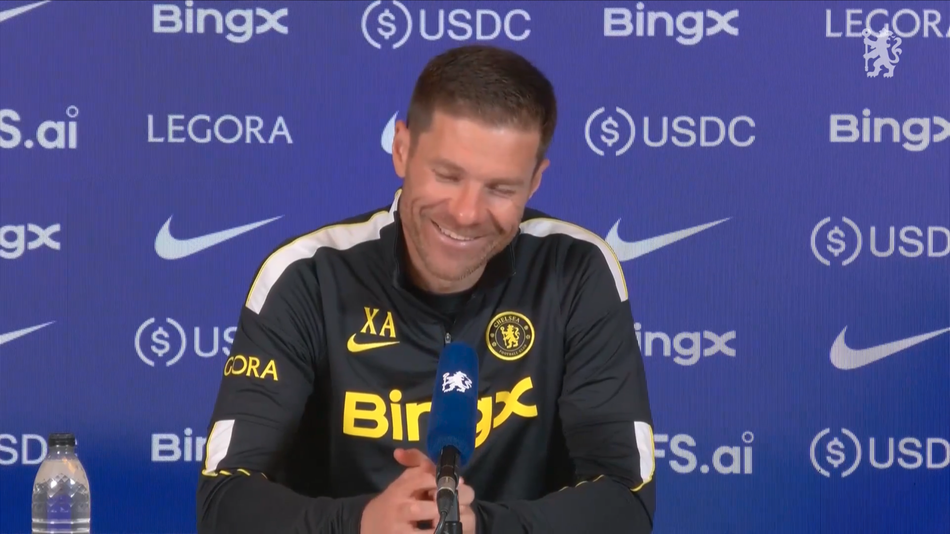Xabi Alonso in his press conference