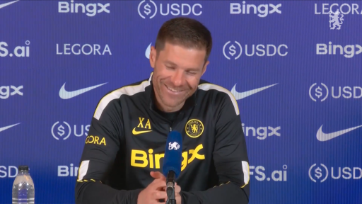 Xabi Alonso in his press conference