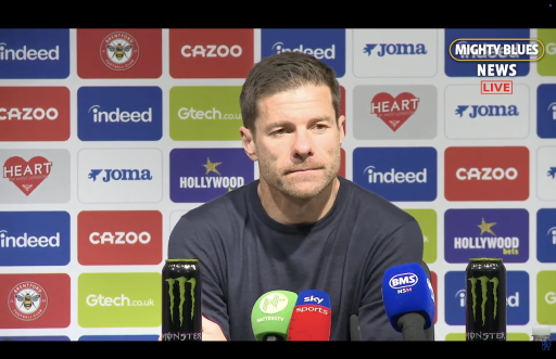 Xabi Alonso in his press conference after Brentford loss