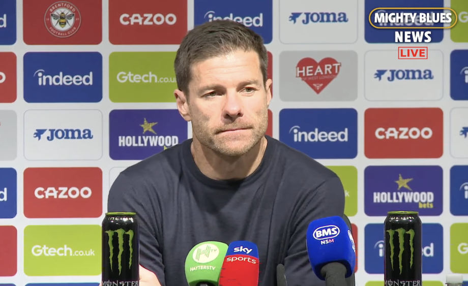 Xabi Alonso in his press conference after Brentford loss
