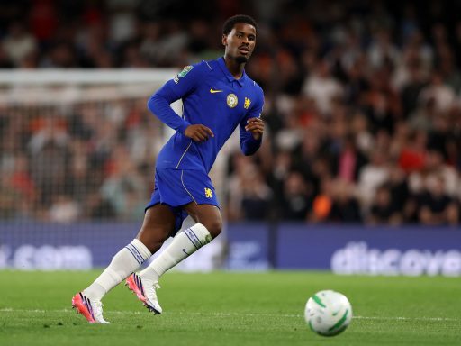 orrel Hato of Chelsea in action during the Carabao Cup
